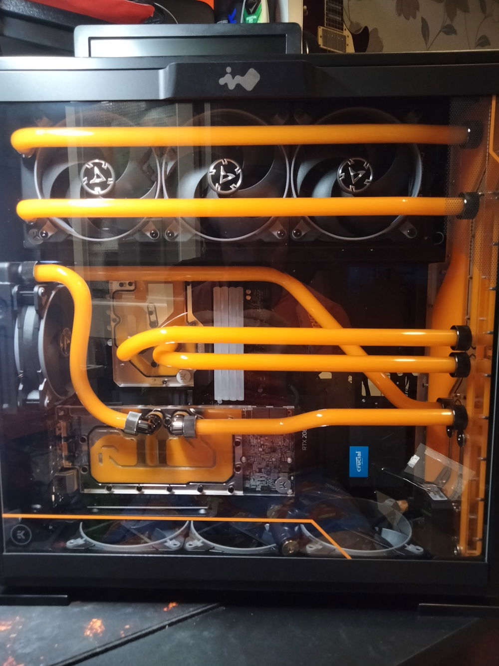 All filled up and leak tested