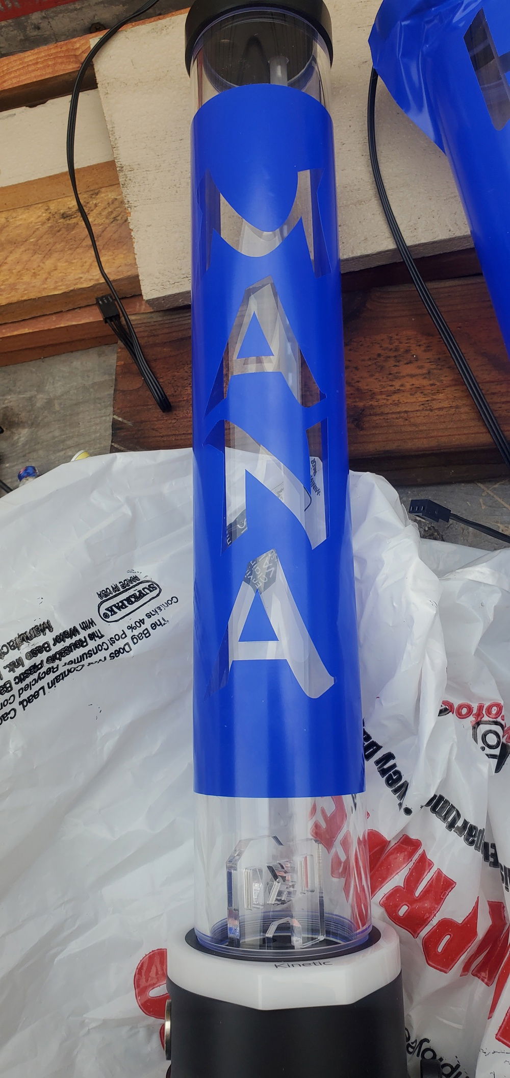 Close up of the mana stencil