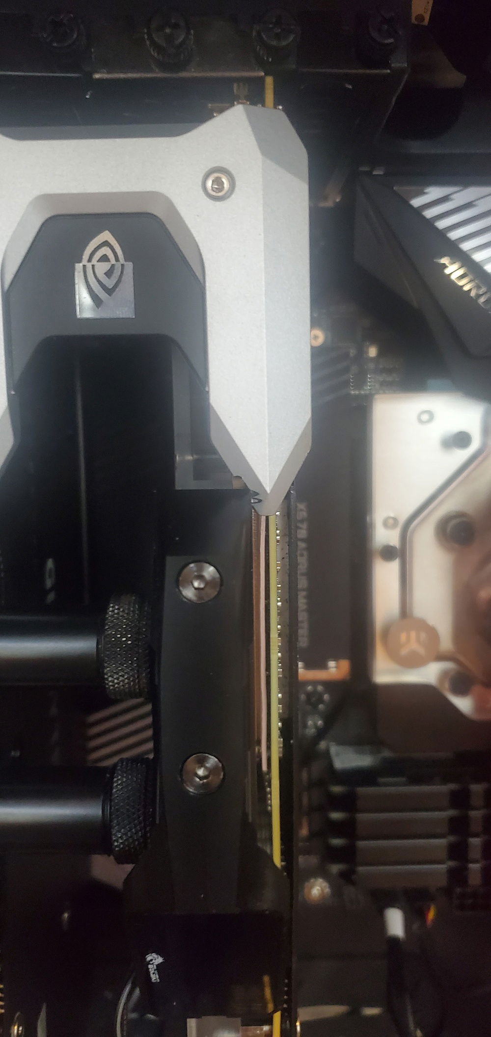 Close up of the modified nvlink