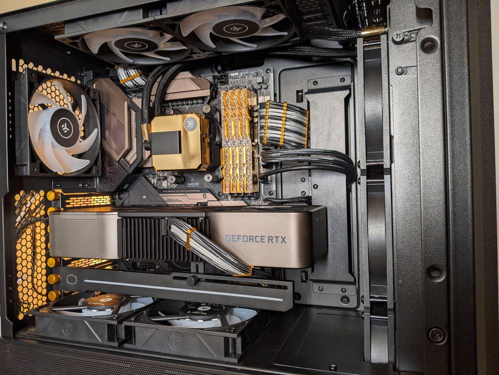The build powered down
