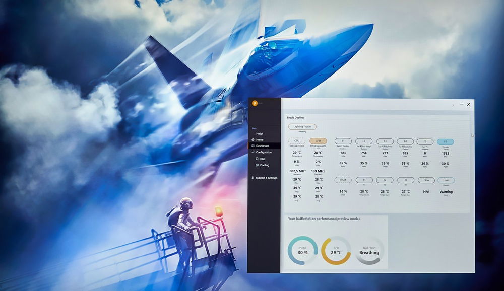 Runs quite cool on idle