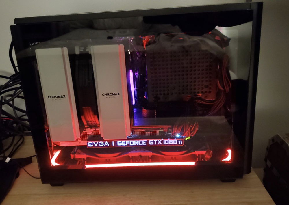Glass panel fits! Less than 1mm clearance between the Chromax covers and the glass.