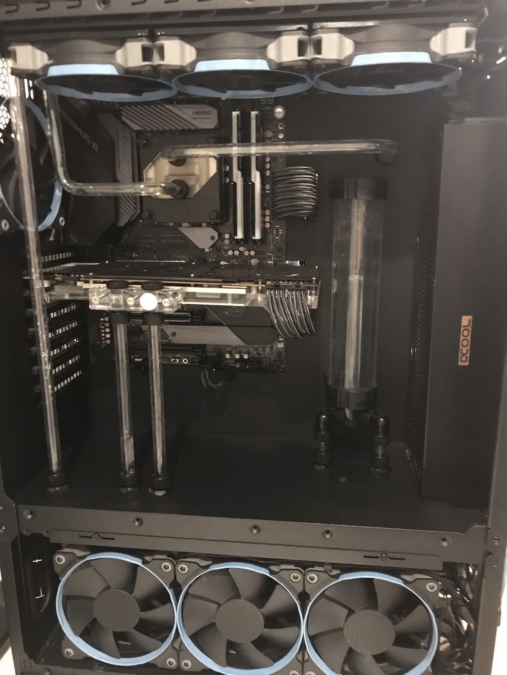 moments before filling