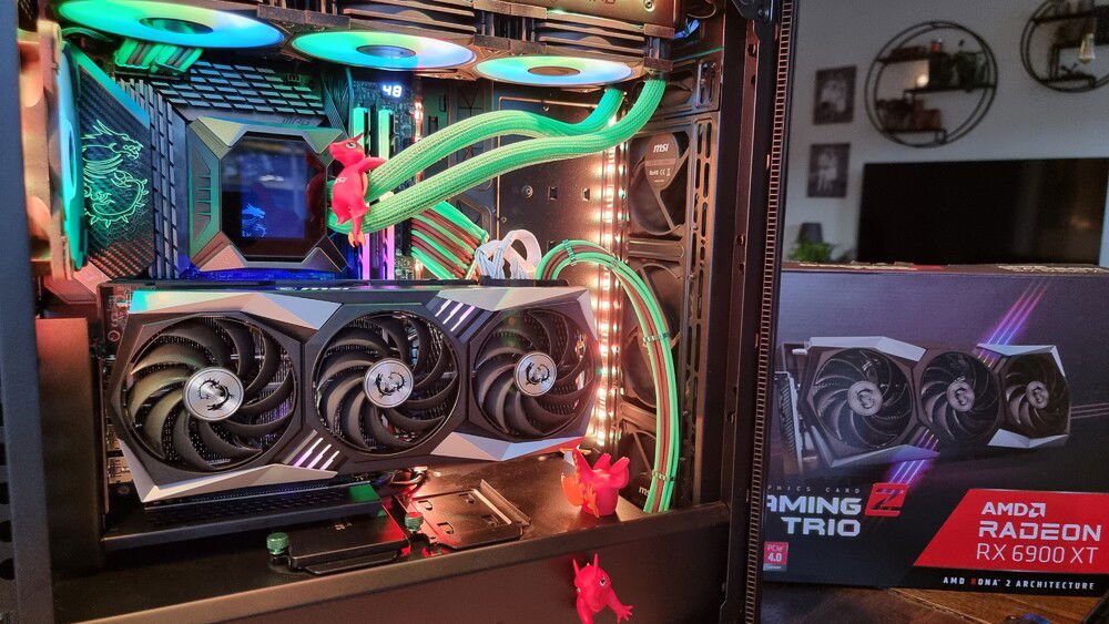 Updated with an AMD MSI RX 6900 XT Gaming Z Trio with the Navi 21 XTXH chip! Vroom!!