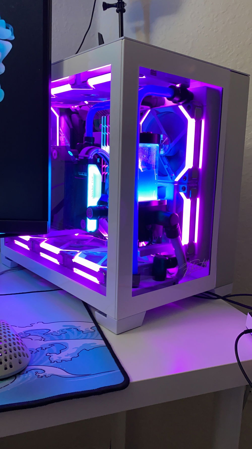 Wrapped tempered glass edge