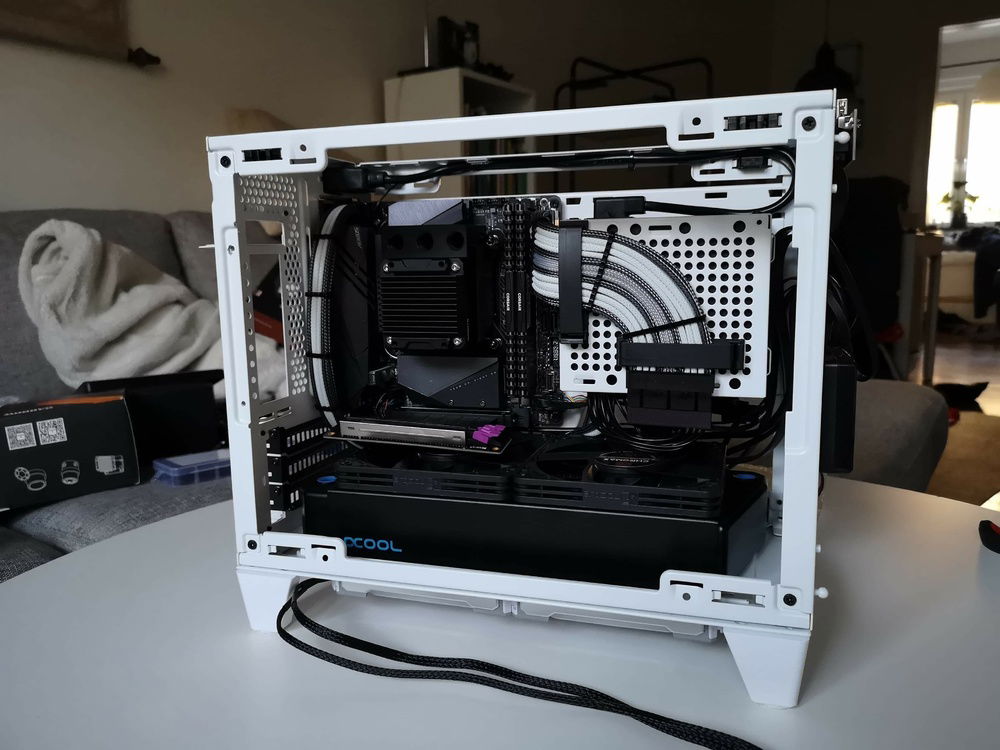 Test fitting bottom rad.