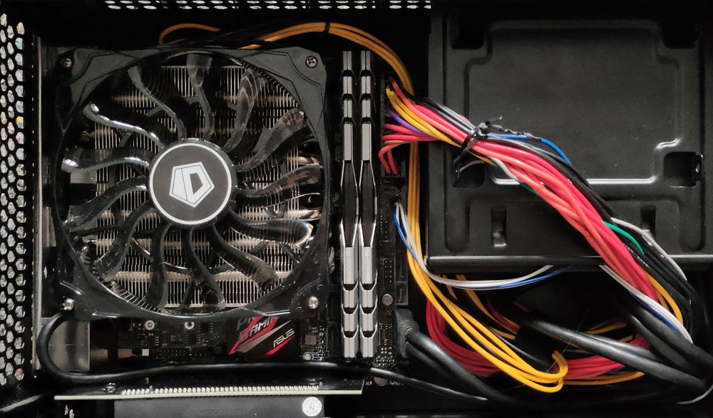 A cable management attempt