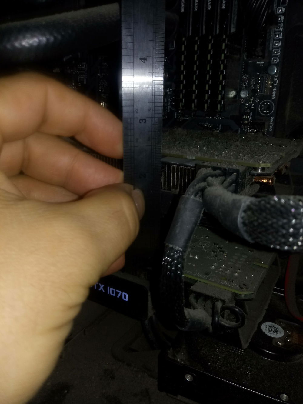 And that was one dirty rig! here you can see the back of the cards after three years collecting bits of me!