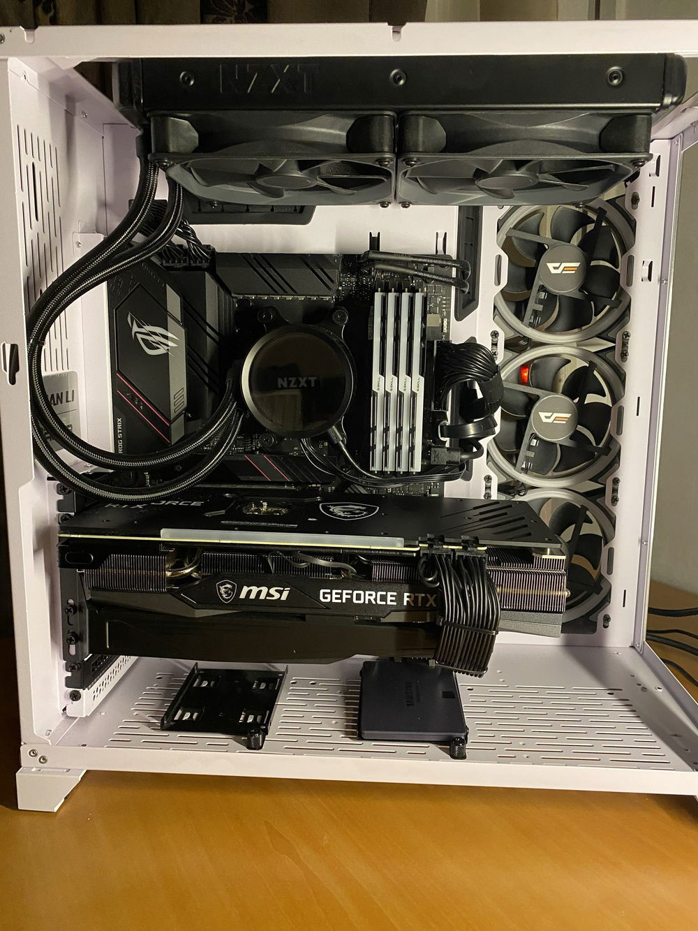 Front side cable management