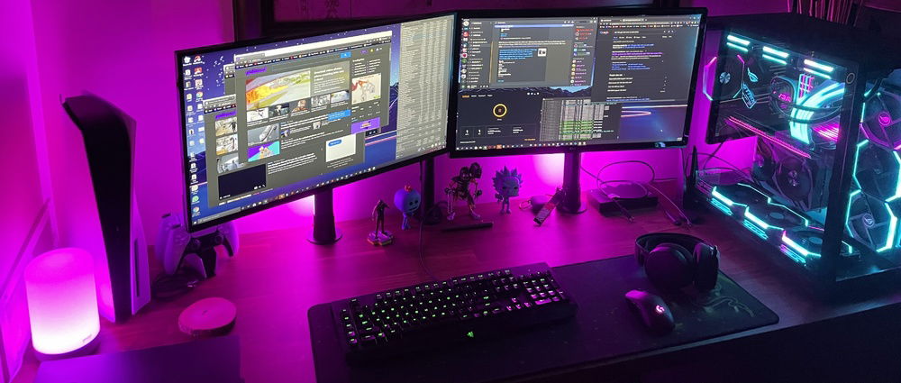 My desk setup as it sits today