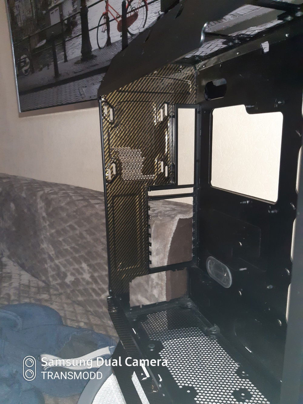 Carbon coating inside