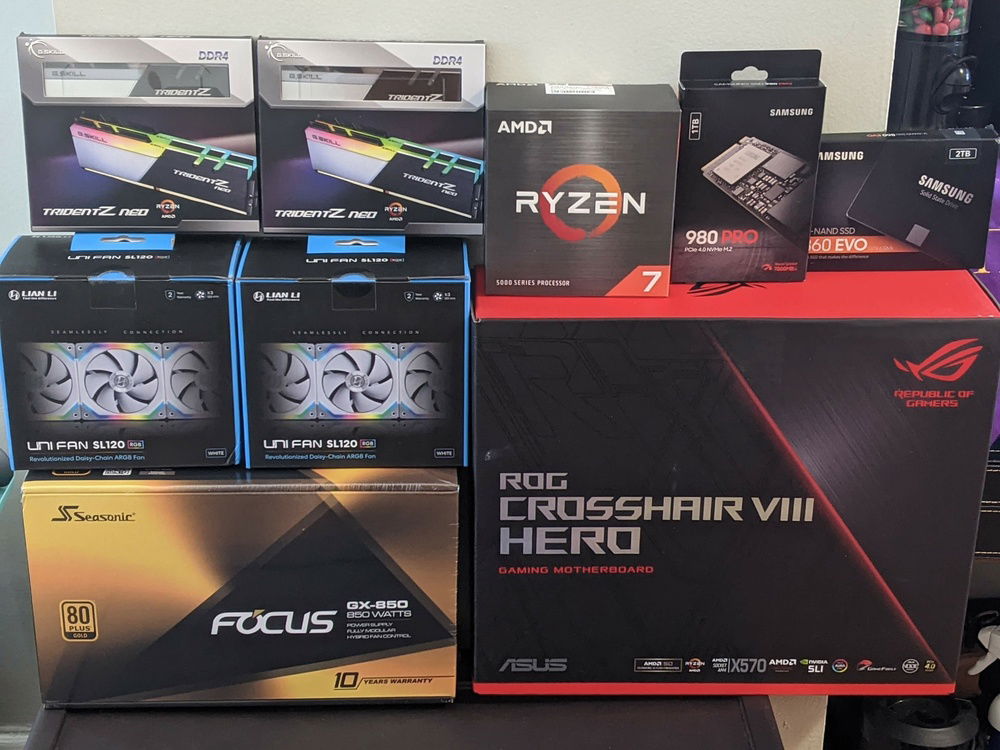 Before Pic (lots of stuff not pictured thanks to shipping delays)