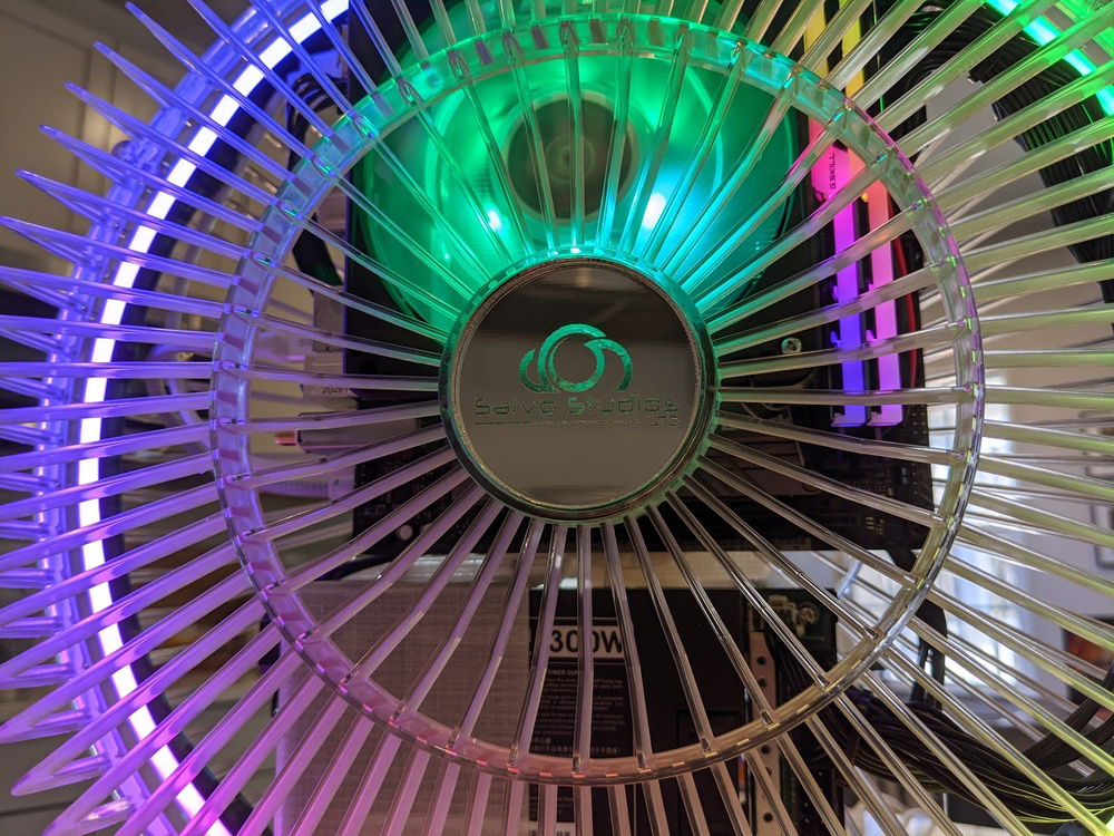 Close up of my logo I cut from mirrored acrylic to replace the Lakewood badge.