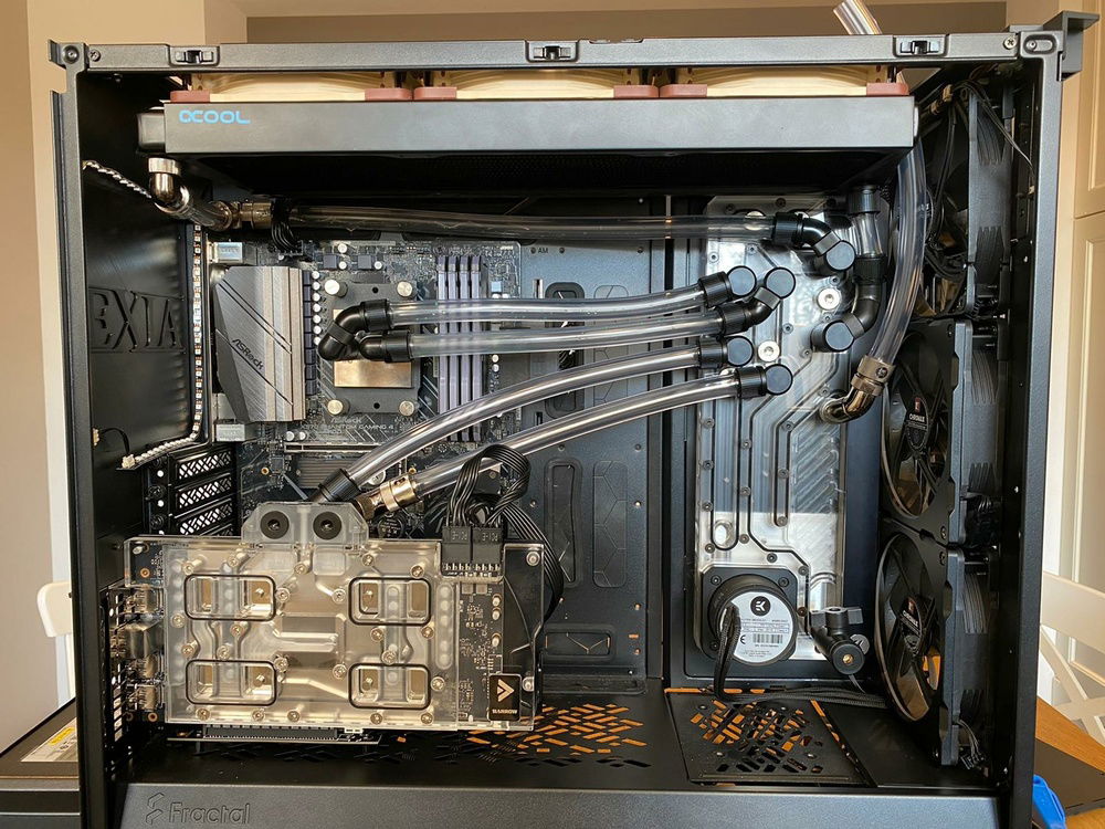 first try, clear tubing. Went with green after all