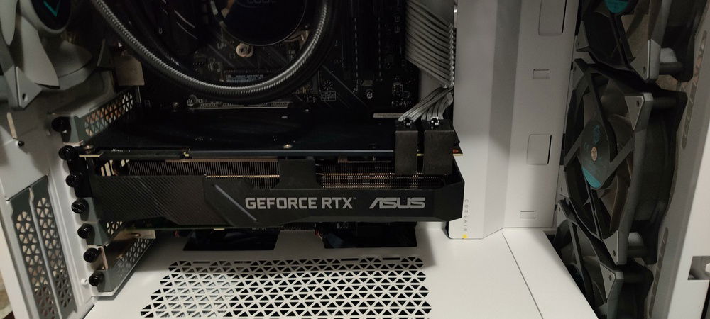 Added GPU 180 degree angled adapters to clean up the wires even more.