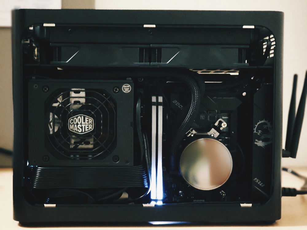 Did not get sleeved cables which made it a challenge to fit everything in