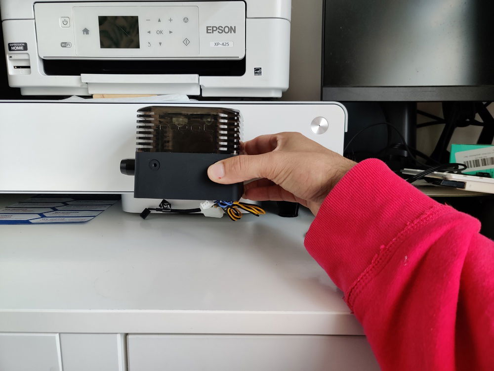 About 7mm to spare I think ...