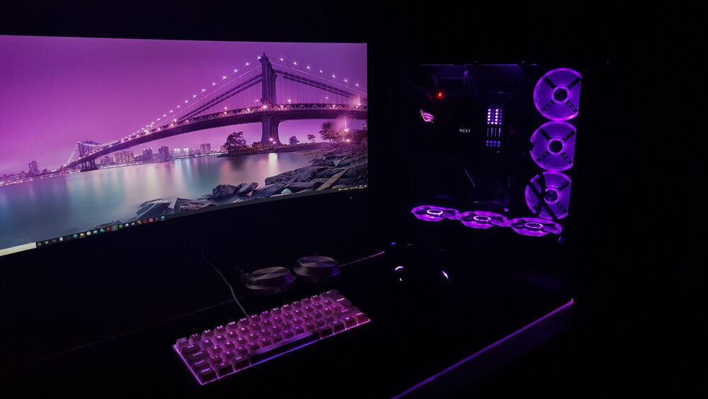 Sorry been a while since I last posted to sum it up new chair fans mouse mat mouse ram and desk