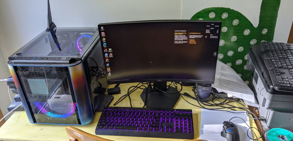 Thermaltake Level 20 VT for a friend. He didn't really want too many bells and whistles for it so we at least painted it. Case is like a small coffee table to me.