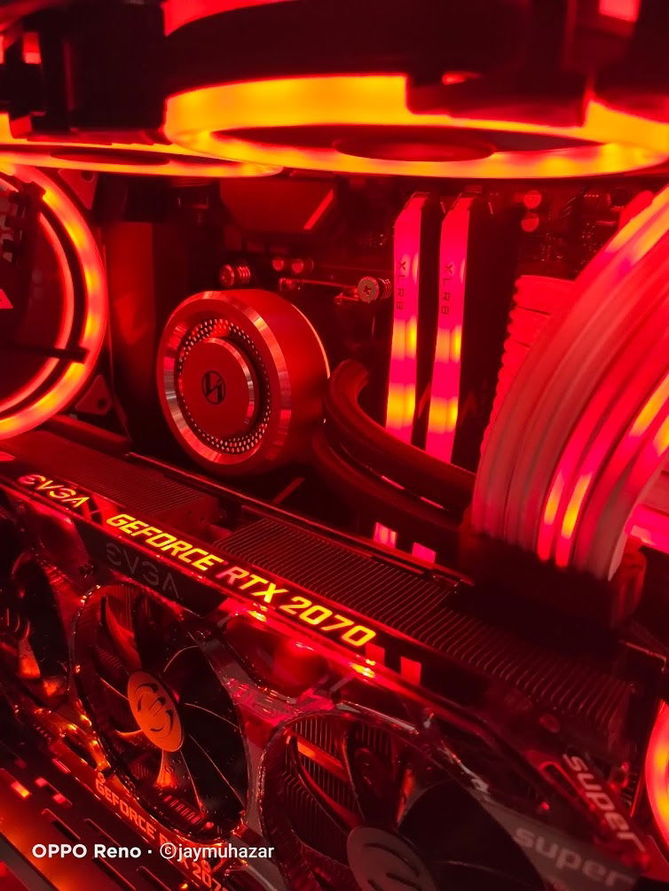 Lian Li Galahd 240mm AIO with custom sticker