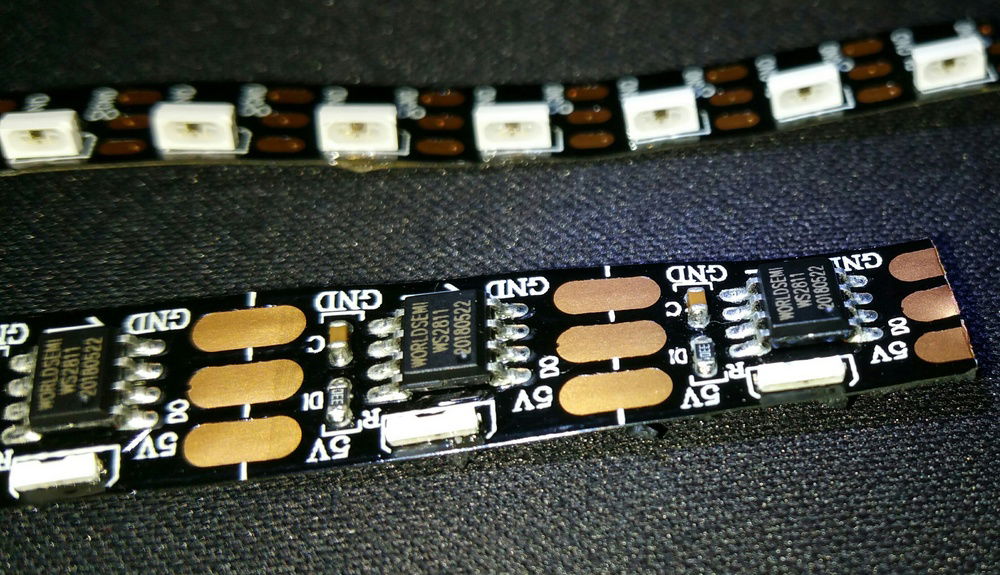 (Top) New RGB strip for V1tech GPU backplate
(Bottom) Old RGB strip for V1tech GPU backplate