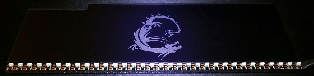 New RGB strip for V1tech GPU backplate installed