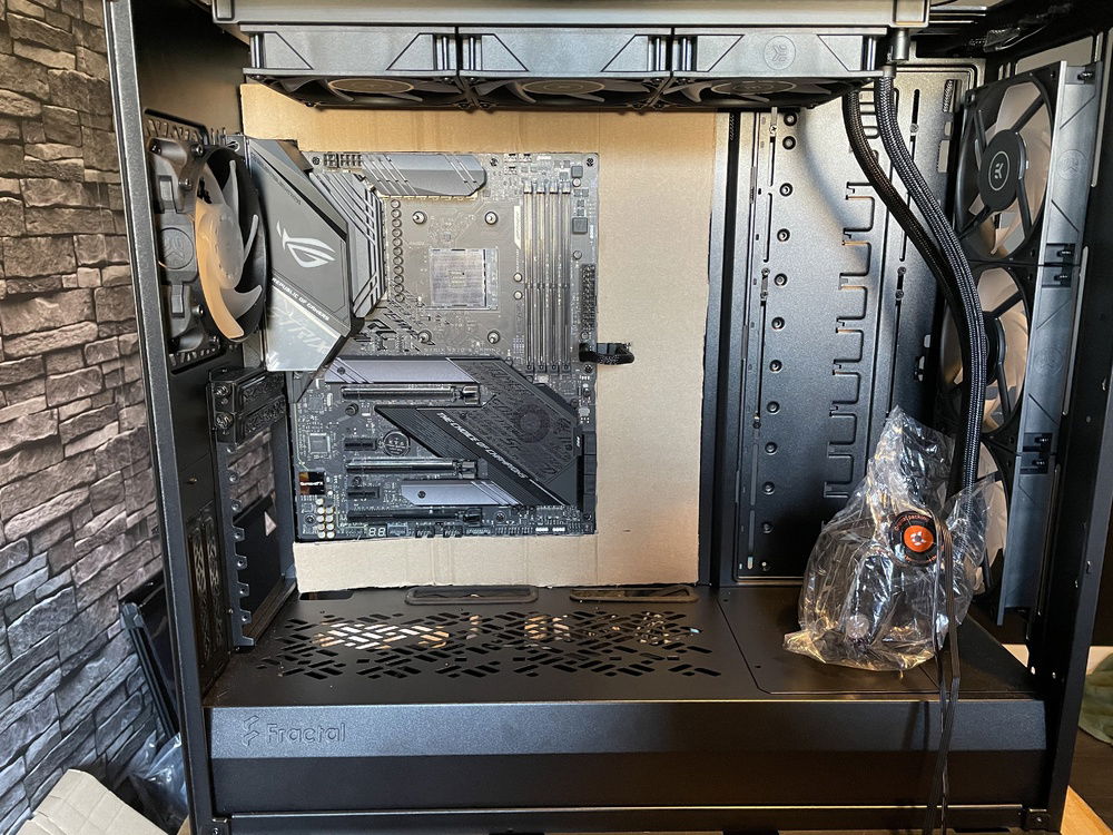 Cardboard test cut for acrylic cover