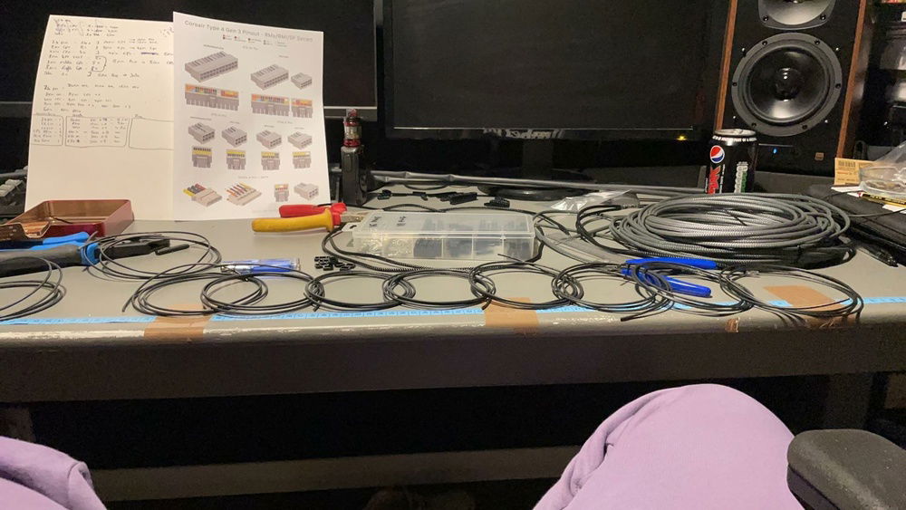 Cables cut to length