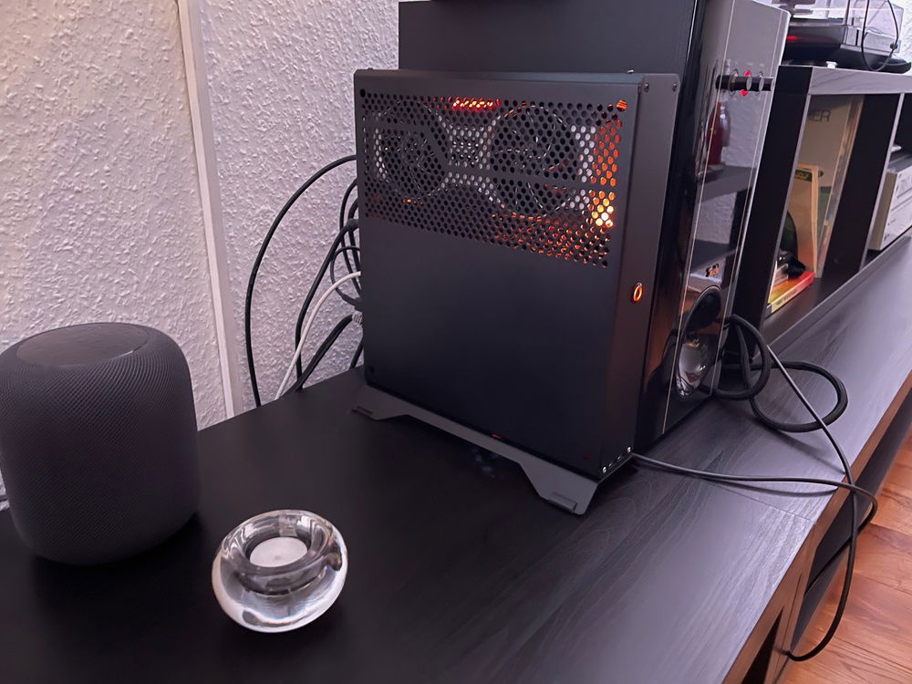 The Setup running at its spot in the living room.