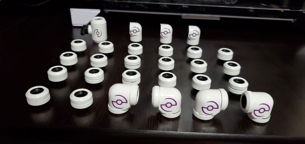 Painting the fittings was way more work than I expected it would be.