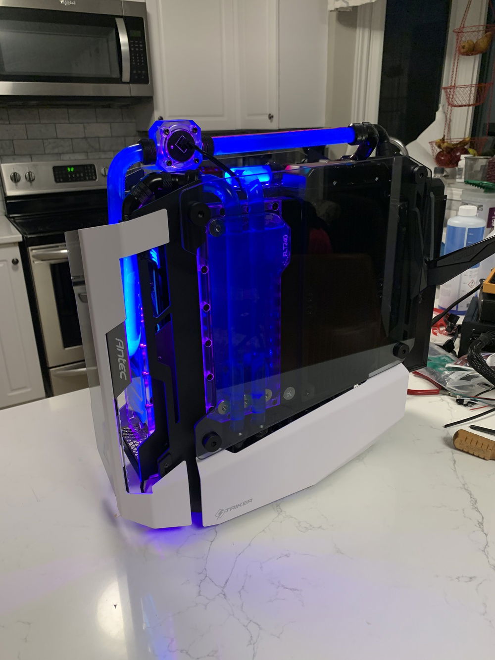 Rear looks clean.  We’ll see what temps are like.  Might need a custom rear panel.