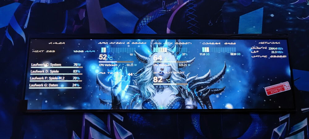 Hardware Monitor + custom sensor panel