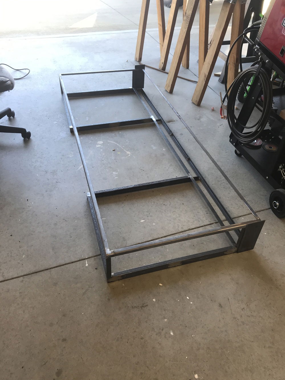 Getting the frame work finished up for the desk