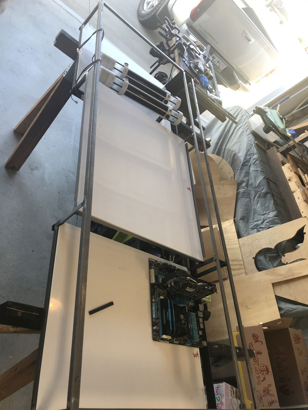 Cutting and placing the ABS so I can start planning the internal layout of everything