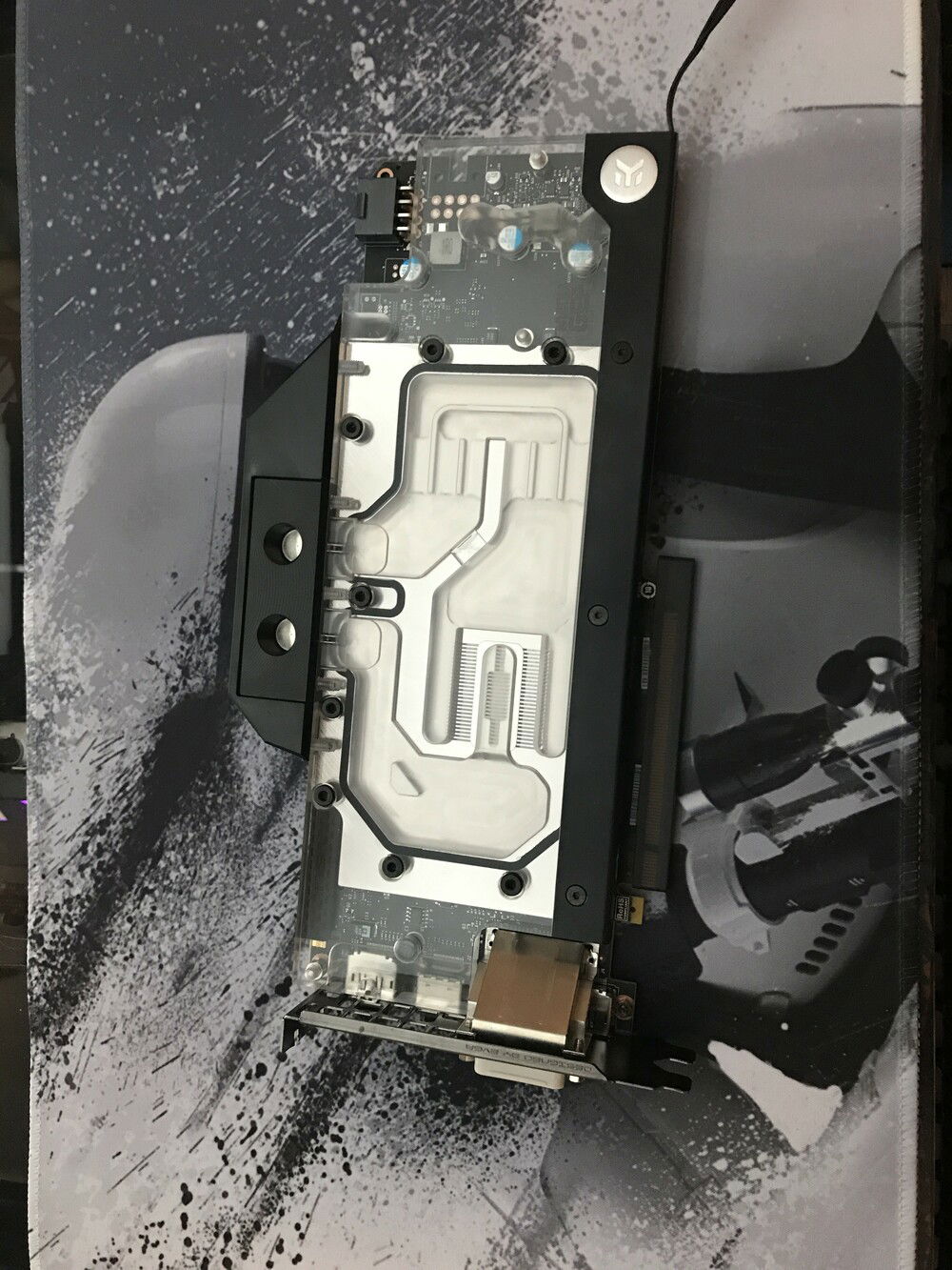 Got the water block for my 1070ti installed, I wish the graphics card market wasn't so bad. A RTX 3080 would be a better option I think.