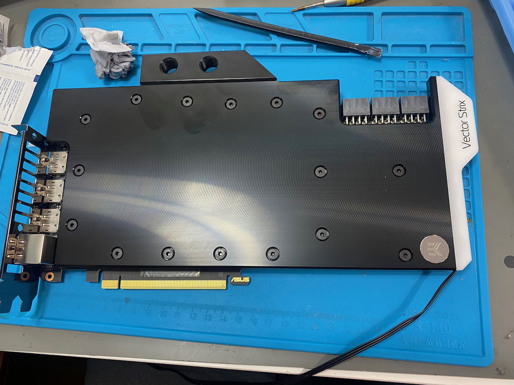 Waterblock installed.