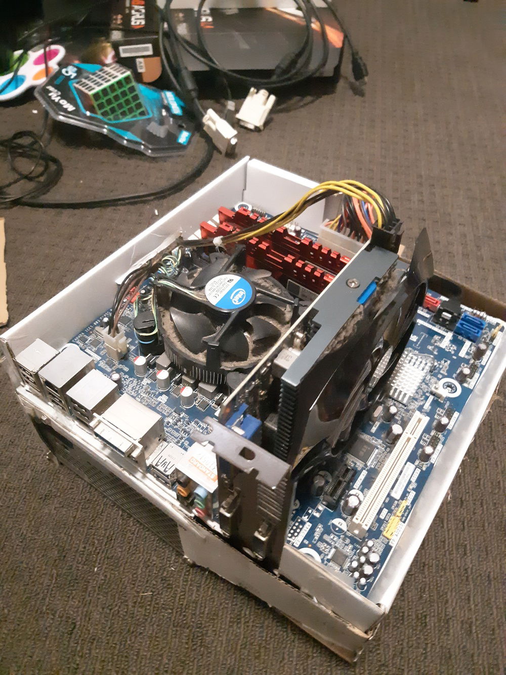 Another view of the 'test bench'