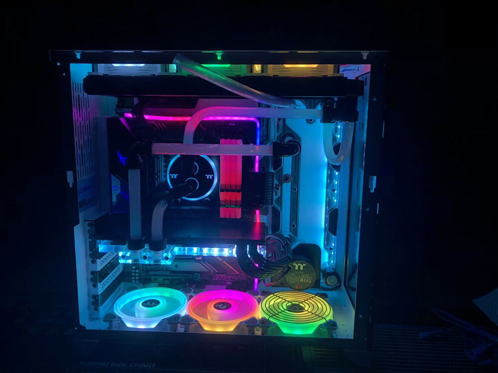 If RGB is your thing, the Aurora preset on TT gear is stunning.