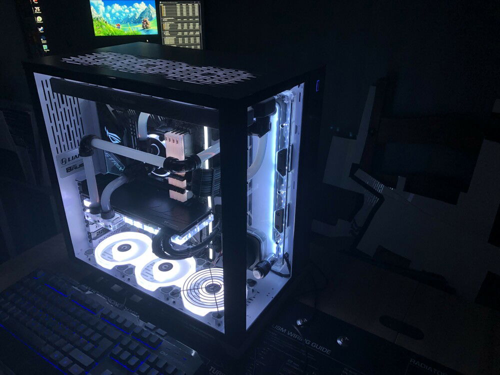 Coolant temperature hovering a couple degrees above ambient when idle.