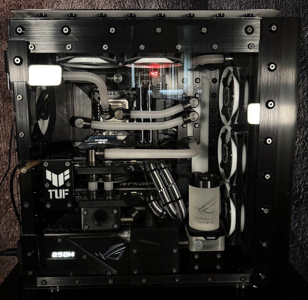 With glass side panel in place