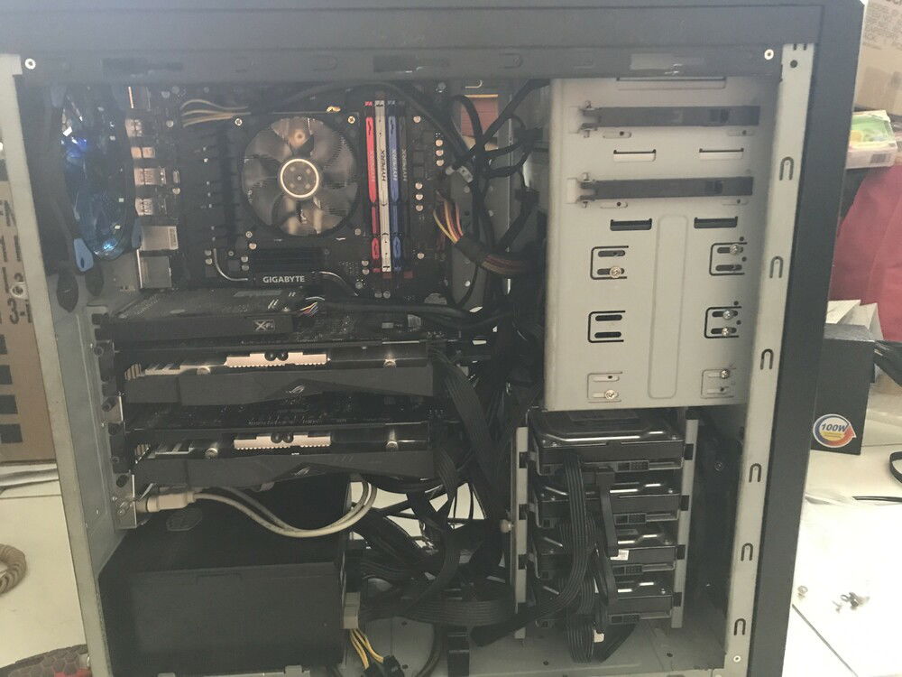 Final look at the box, before powering it up for the first time in it's current form.