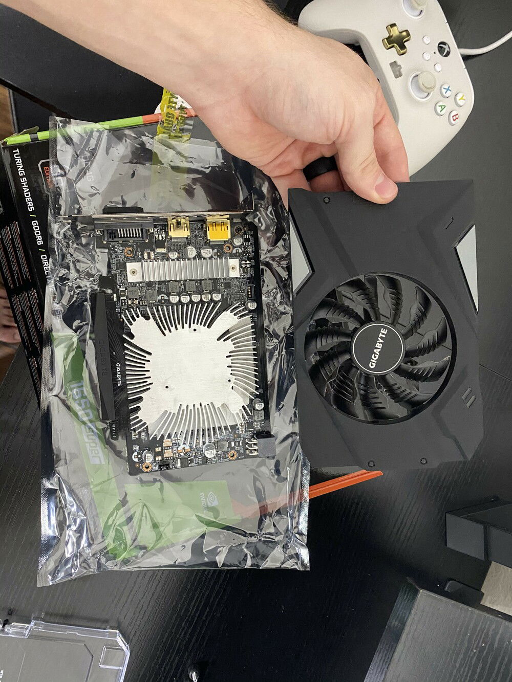 Painting the plastic cover.