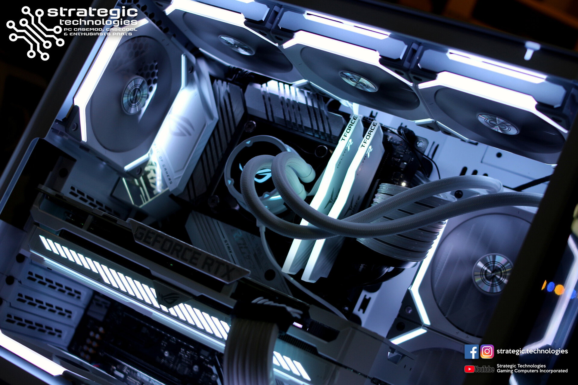 ASUS ROG Strix White x Lian Li 011 Dynamic Mini White » builds.gg