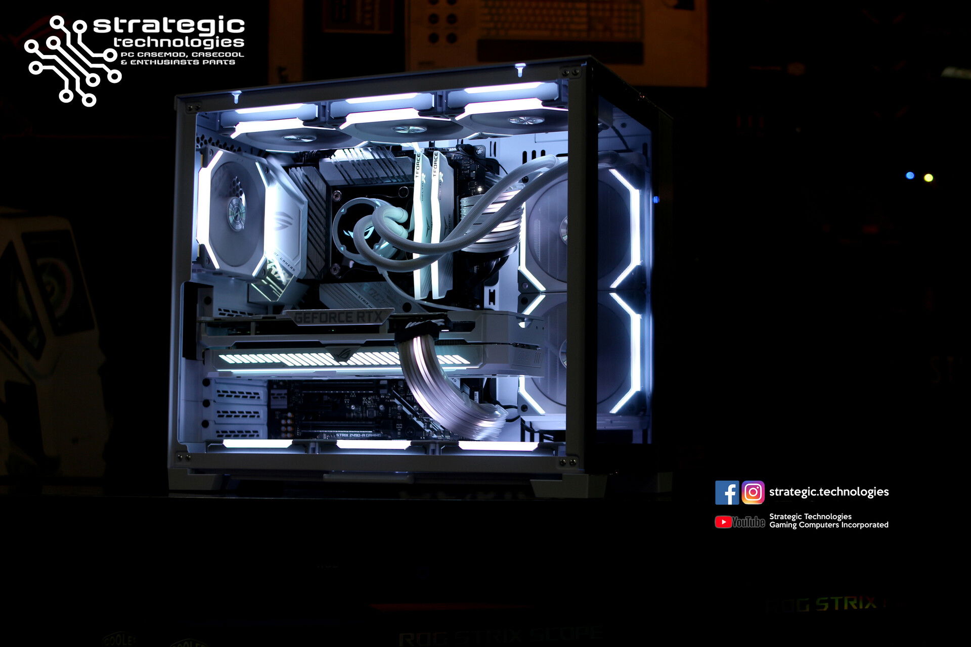 ASUS ROG Strix White X Lian Li 011 Dynamic Mini White Builds Gg