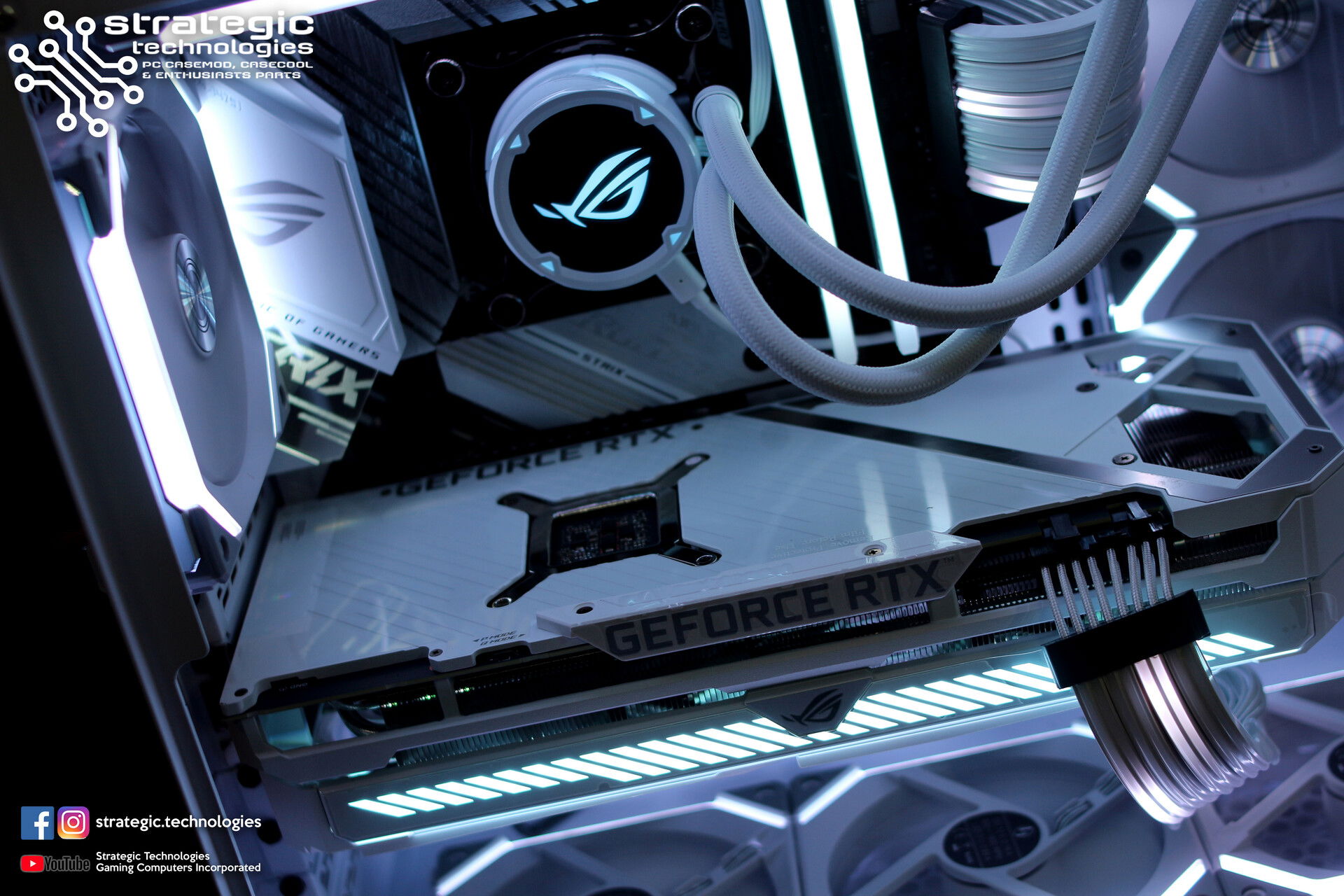 ASUS ROG Strix White x Lian Li 011 Dynamic Mini White » builds.gg