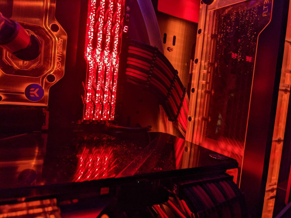 Above GPU, No side panel, no flash