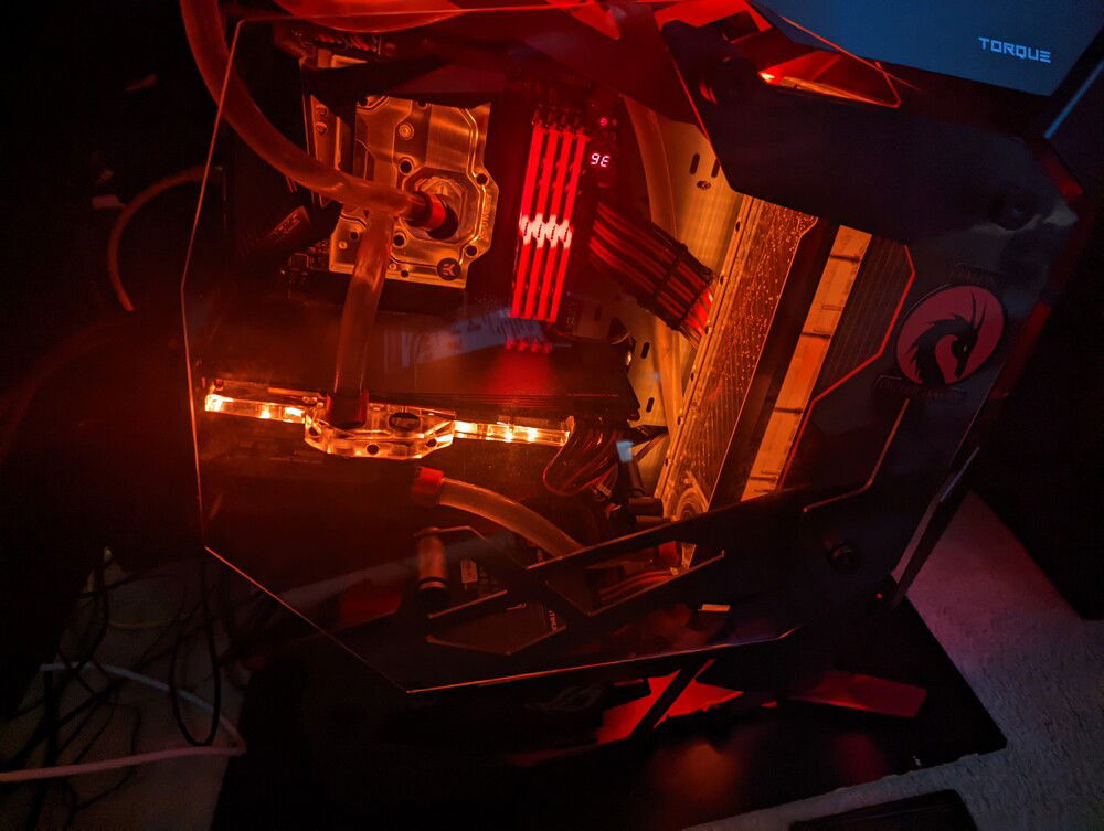 Replace the RAM Kit: Going to move to a 64 GB Kit: DDR 4 3600Mhz 16 CL Trident Neo kit that is optimized for AMD.

Swap out the 3800 ti for an open loop liquid-cooled XFX RX 6900 XT Merc Edition.