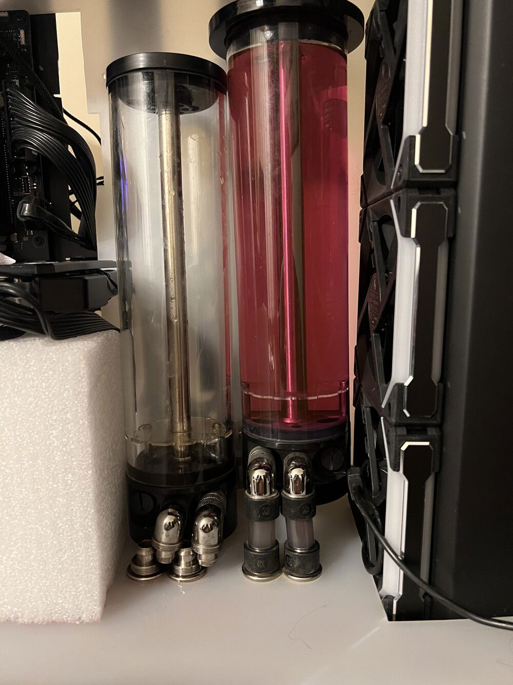 3090 too long ??? Had to loose 1 res ?? Now trying work around but temps are the same as a twin loop?