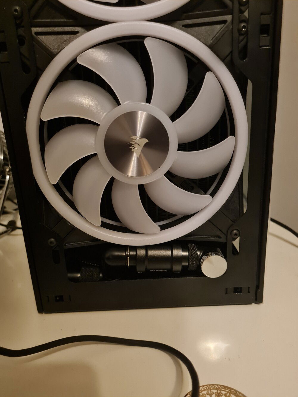 Release valve rotateable out of the case