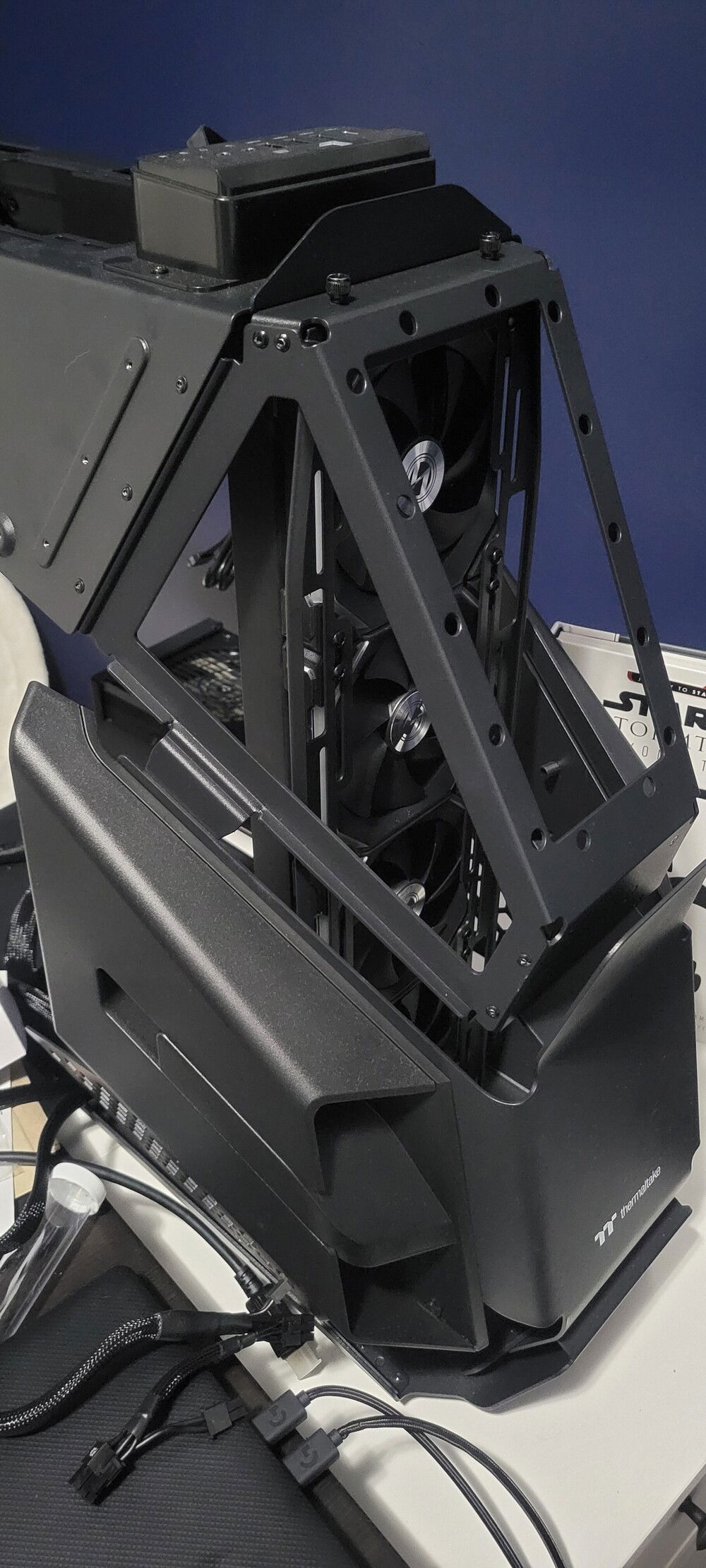 Test fitting the front tray.